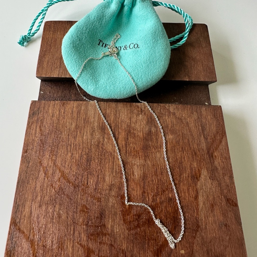 Tiffany and co. 92.5 silver necklace 16” authentic